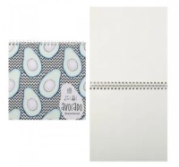 Скетчбук 190х190мм 48л гребень в ассорти