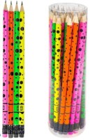 Карандаш чернографитный ELEMENT, с ластиком, HB, в ассортименте