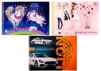 Альбом для рисования 40л гребень в ассортименте