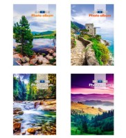 Блокнот А6, 80 л., клетка Проф-Пресс &quot;Пейзажи-3&quot;, гребень сверху, мелов картон, блок офсет