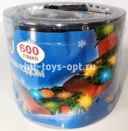 гирлянда нить диод 600л (240л) в тубе зел провод 18м МУЛЬТИ