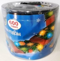 гирлянда нить диод 600л (240л) в тубе зел провод 18м МУЛЬТИ
