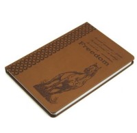 Записная книжка А5 128л. &quot;Свободный скакун-7&quot; кожзам. тиснение