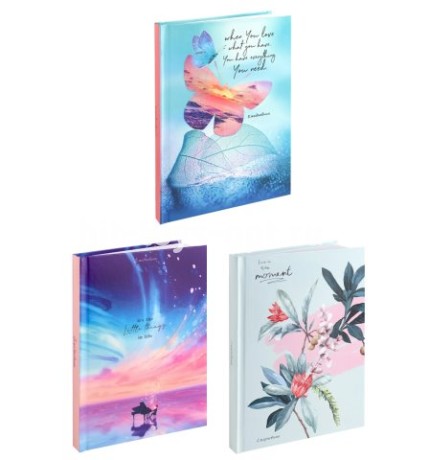 Ежедневник недатированный ассорти А5 136 листов