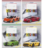 Тетрадь 18л клетка цв. обл &quot;Машины и фигуры&quot;