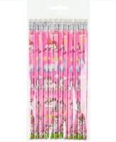 Карандаш ч/г, дерево, круг., незаточ.,с ластиком, в ассорти, в уп 12шт. ЦЕНА ЗА УП,