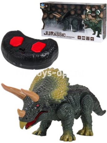 Игрушка на р/у "Трицератопс" (свет, звук, бат. 5*ААА не в компл.) в кор.(24х11)