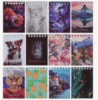 Блокнот А6 40л принт в ассорти