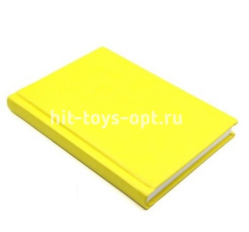 ЕЖЕДНЕВНИК А5, 160л. недатир. ГЛОСС жёлтый перепл.кожзам