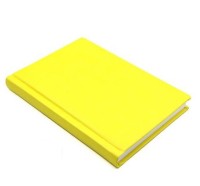 ЕЖЕДНЕВНИК А5, 160л. недатир. ГЛОСС жёлтый перепл.кожзам