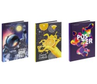 Ежедневник недатированный в ассорти А5 128 листов.мат. лам. тверд.обл.