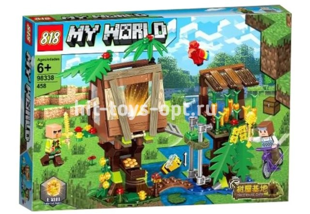 Конструктор Майнкрафт - Домик на Дереве, 458 дет.