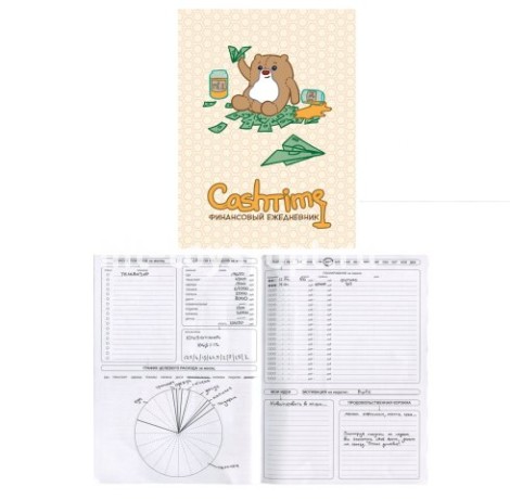 Финансовый ежедневник А5, 80л. "CashTime - 4", КБС, мат. ламин., выб. лак