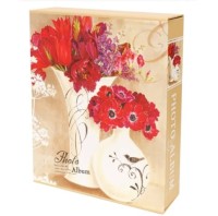 Фотоальбом Miland &quot;Летний букет Красных цветов&quot; на 80 фото 10х15 в защитном футляре