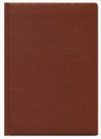 ЕЖЕДНЕВНИК А6, 160Л., НЕДАТИР. ВИЛАДЖ СВЕТЛО-КОРИЧНЕВЫЙ ПЕРЕПЛ.КОЖЗАМ
