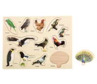 Пазл Рамка &quot;Мир Птиц&quot; 12 элементов, размер 38см*29см