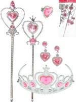 Игровой набор &quot;Маленькая королева&quot;(корона,клипсы,кольцо,2 палоч. 30 и 20см,в пак.)