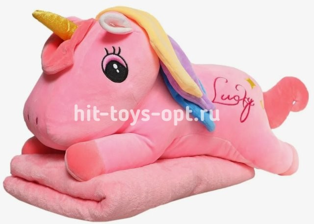 Дорожный набор Плед-игрушка Милый единорог Джоди, в ассортименте