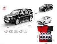 Машина металлическая Мерседес ГЛ 500 8 в уп, свет+звук 22см, цвета ассорти, цена за шт.