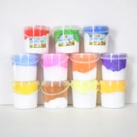 Легкий пластилин 2 цвета в ведре