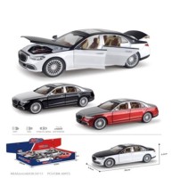 Машина металлическая Мерседес 600 Майбах легковой 6 в уп, свет+муз 22см, цвета ассорти, цена за шт.