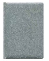 Ежедневник недатированный А5 128 листов Profit &quot;Капри&quot; обл. кож/зам., серебряный