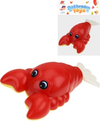 Заводная игрушка для купания."Крабик"(в пакете)(8,3х4,5х3,6 см)