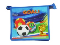 Папка для тетрадей А5 молния сверху, Футбольная победа пластик