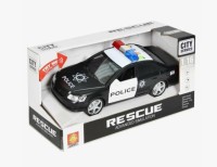 Машина инерционная светомузыкальная  полиция седан, 36*19см