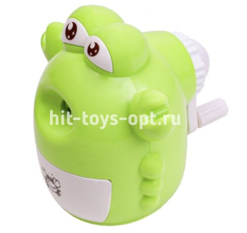 Точилка механическая 1 отверстие ДЕРЖИ КРАБА цвет микс