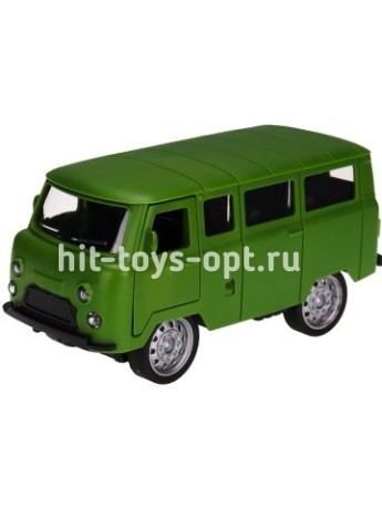 Машинка инерционная (12х6,5х5,5 см, зелёный, откр. двери) в пакете