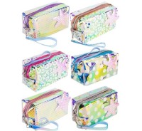 Пенал-косметичка ГОРОШЕК,силикон, 18х10х8 см, цв. микс