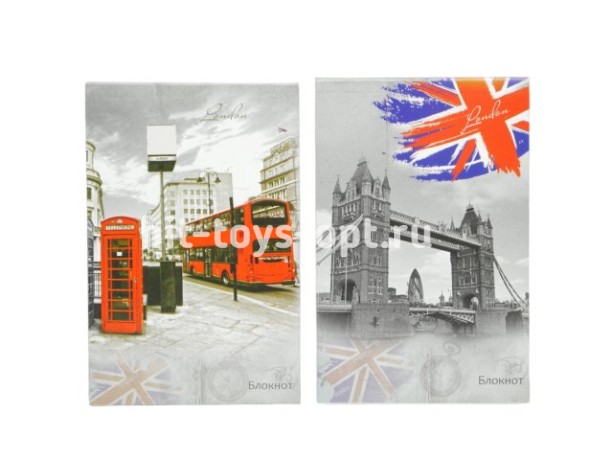 БЛОКНОТ А6 80Л. ЛОНДОНСКИЙ АКЦЕНТ АССОРТИ