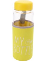 Бутылка для воды пластиковая &quot;Это моя бутылка&quot; (в чехле), цвет ассорти, 500 мл, 20*7*7, УД-0477