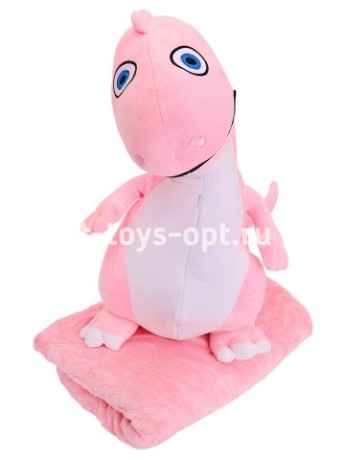 Дорожный набор Плед-игрушка Милый динозавр Рекс, в ассортименте