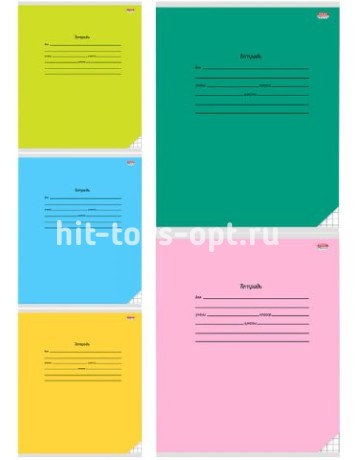 Тетрадь 12л КЛЕТКА КЛАССИКА (12131-12135) (цвет.мелов.обл., 5 дизайнов в спайке