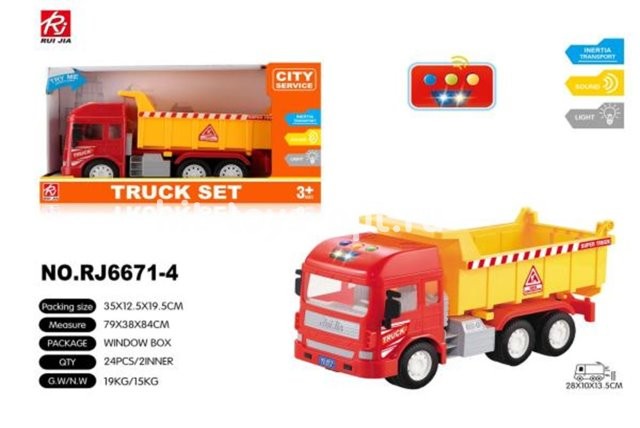 Самосвал Инерционный, свет/звук, размер 35см*20см*12см