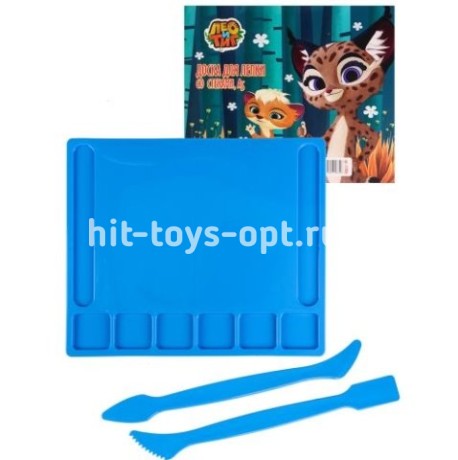 Доска для лепки А5 с 2 стеками, цвет ассорти