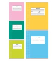 Тетрадь А5 24л &quot; Проф-Пресс &quot; линия Эконом Школьная классика, офсет, на скобе, обложка - мелованный