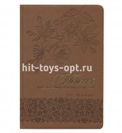Записная книга А5 160л.TM "Collezione" "Цветущая ветвь -9", кожзам, тиснение