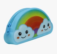 Пенал-косметичка РАДУЖНЫЕ ОБЛАКА, 22х10х4 см, силикон