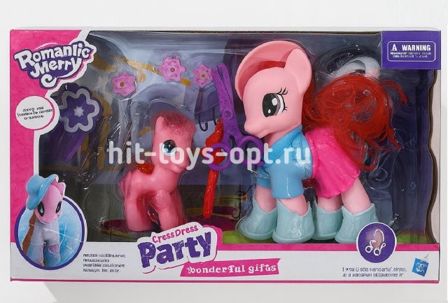 Набор пони 2х шт с аксесс, 41*24