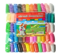 Масса для лепки лёгкий пластилин 60 цветов