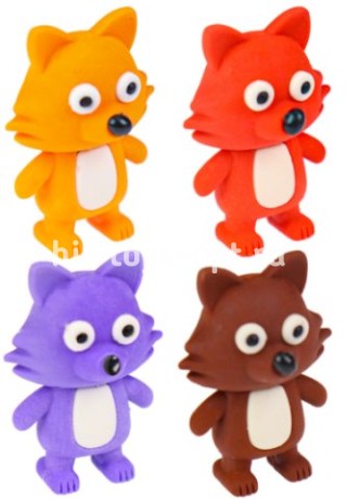 Ластик фигурный ЛИСЕНОК АССОРТИ