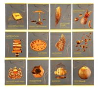 Комплект предметных тетрадей 48л,фольга12пр.&quot;Золото знаний&quot;