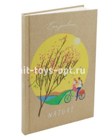 Ежедневник недатированный Крафт обложка, в ассорти, 96 листов, А5