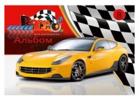 Альбом для рисования 8л Проф-Пресс 08-3814 Гоночное авто