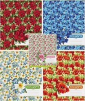 Тетрадь 24 л, клетка. Цветочный мир