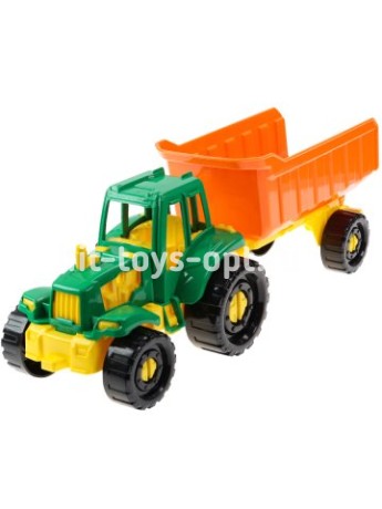 Трактор "Иван" с прицепом Фермерский