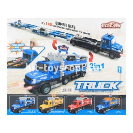 Автовоз-трек 2в1 + 8 машин